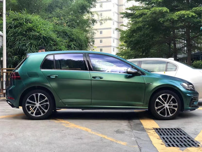Premium Sparkle Metallic Chameleon Vinyl Wrap Film Roll Green to Gold Adhesive Decal Vehicle Car Wrapping with Air Release