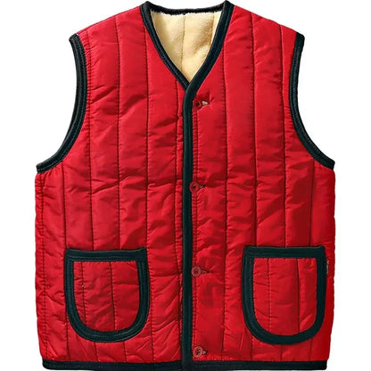 Winter Plus Fleece Thicken Warm Cotton Vest Men Gift for Father Husband Casual Loose Comfortable Sleeveless Jacket Men Clothing