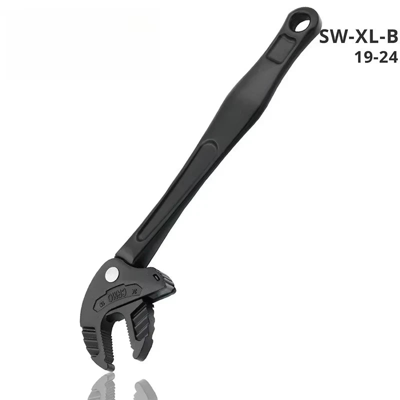 Heavy-Duty Industrial Crab Claw Wrench - Quick-Adaptive Ratchet, Wide Jaw Adjustable Tool for Automotive Repair, Plumbing