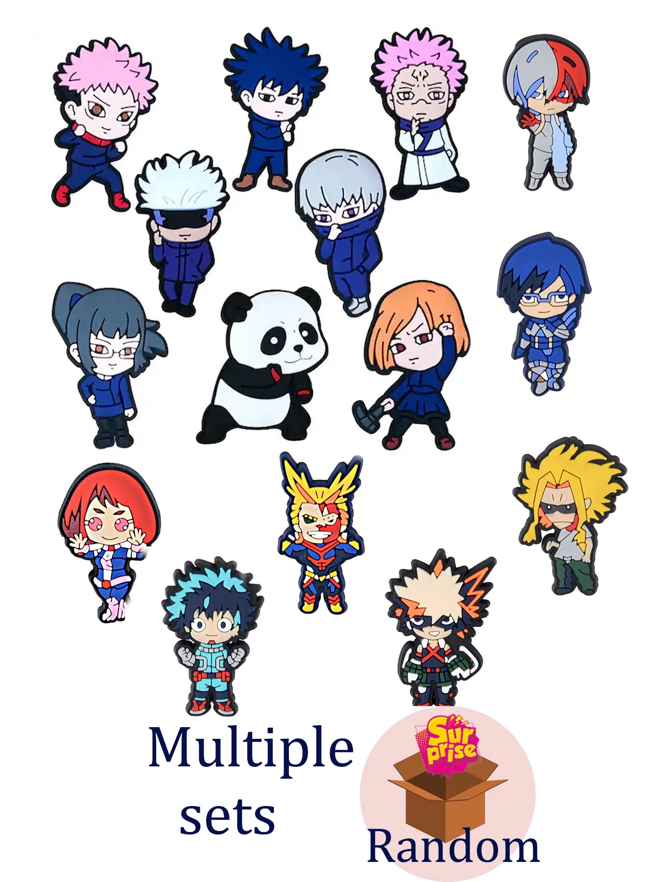Cartoon Characters Hot Selling Anime Shoe Charms Accessories Decorations PVC Classic Clog Buckle for Kids Party Christmas Gifts