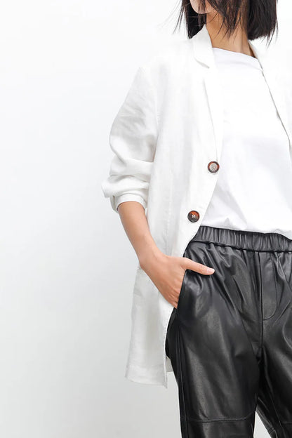 2026 New Streetwear Plus Size Pants Y2k Fashion Genuine Leather Harem Pants Women Real Sheepskin Trousers High Elastic Waist