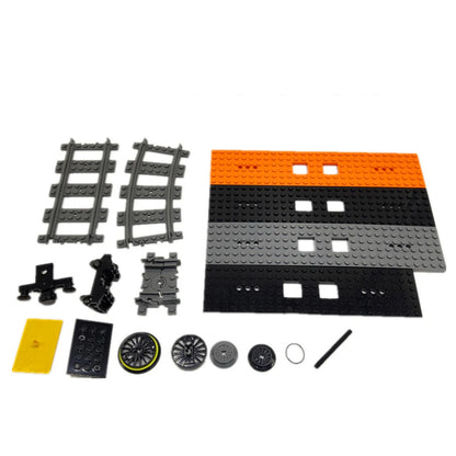 MOC Train Motor Wheel Kit Building Blocks Technology Parts Pack Power Functions Train Expansion Bricks Accessories Toys for Kids
