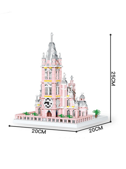 KNEW BUILT 2787Pcs 45cm Christ the Redeemer Model: Epic Brazil Landmark Micro Blocks, World Architecture DIY Set, Sacred Gift
