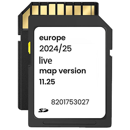 UPDATED MAPS SD CARD SAT NAV SD CARD FOR RENAULT CARMINAT LIVE VERSION 11.25 2024/2025 SPEEDCAM GPS SD CARD NEW