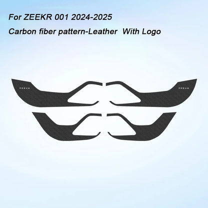 For Zeekr 001 2024 2025，Leather Car Door Anti-kick Pad Front Rear Door Protective Pad Threshold Bar Car Modification Accessories