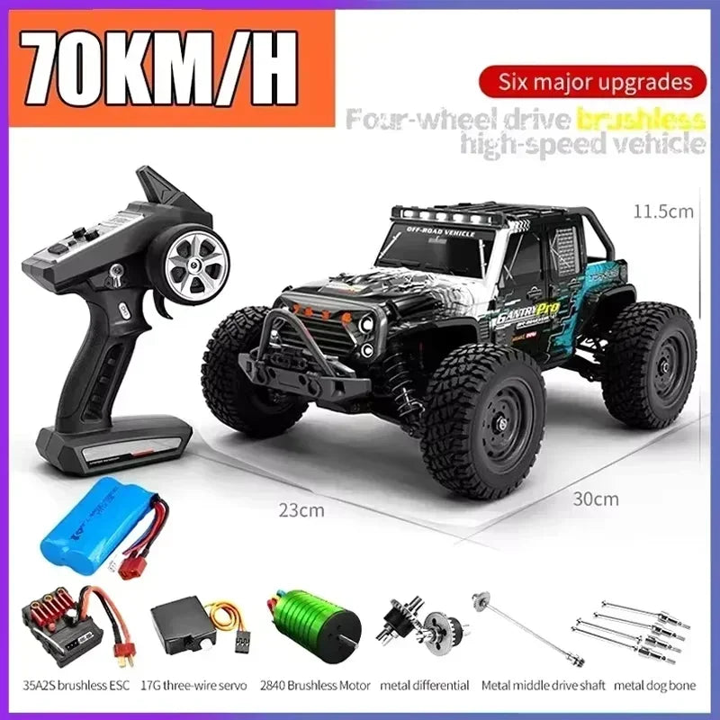 SCY 16101PRO, 16102PRO, 16103PRO 4WD 1:16RC Brushless High-speed Remote Control Car, 70 Kilometers Per Hour, Toy Racing Car Gift