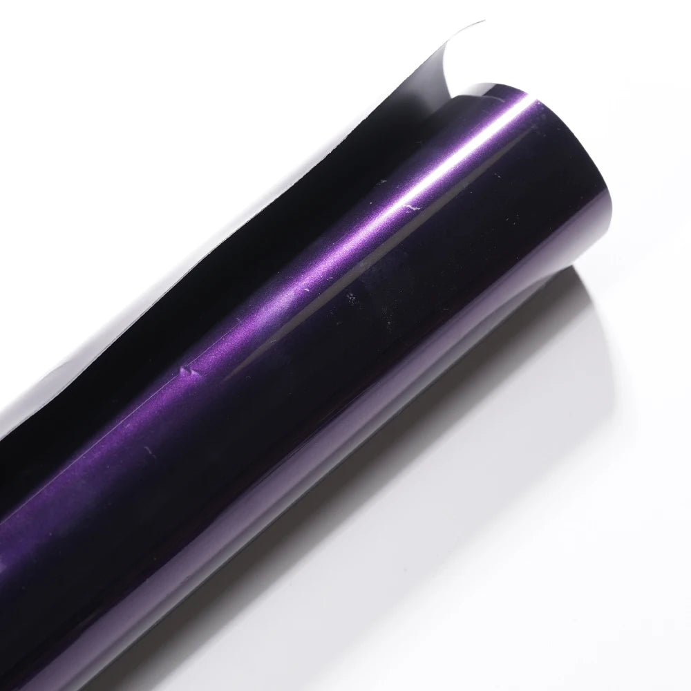 Premium PET High Glossy Midnight Purple Vinyl Wrap Film Car Wrapping Motorcycle DIY Sticker Decal Air Release Self Adhesive