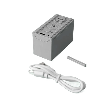MOC Lithium Battery Box TYPE-C Multi-function Power Up Tool Car Train Motor Speed Adjust Control for Building Blocks 8878