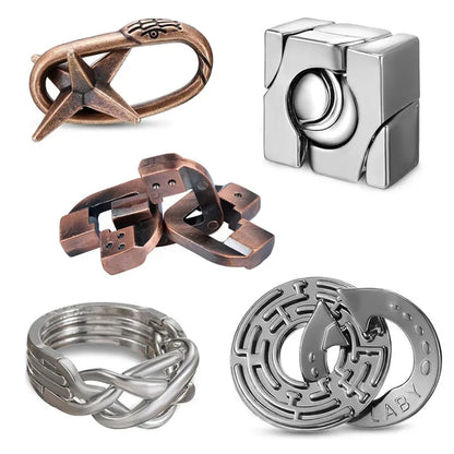 Classic IQ Metal Puzzle Brain Teaser Casse Tete Educational Toys Mind Games For Adults Kids Novelty Gifts Juegos De Inteligencia
