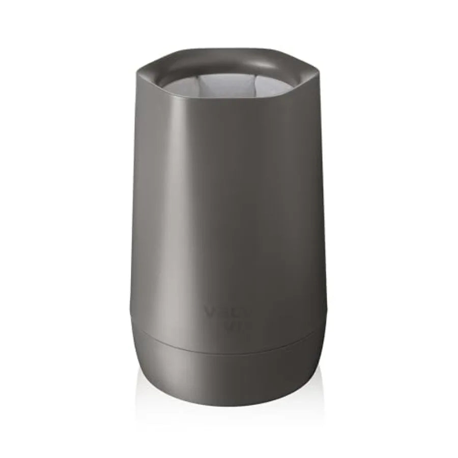 Wine Cooler Hexo Graphite Modern Active Wine Bottle Chiller with Removable Cooling Sleeve Geometric Design Reusable, Ice-Free C