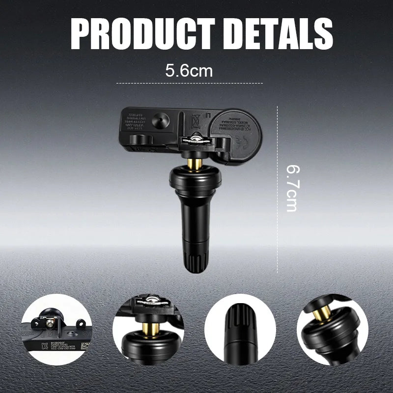 1/4PCS 433MHZ Tire Pressure Monitor System TPMS Fit For KIA K9 K900 Quoris Replacement For 529333T000 52933-3T000