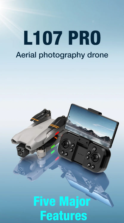 FPV 8K 3-Camera RC Drone Professional Quadcopter Aircraft Gesture Shooting Brushless 360° Roll Optical Hover Helicopter Toy Gift