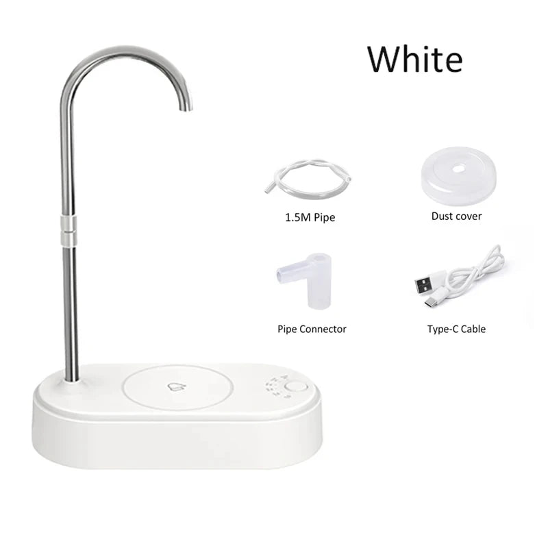 3-gear Electric Water Gallon Bottle Automatic Water Dispenser USB Pump Dispenser Water Bucket Suction Device, Desktop Water Pump