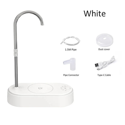 3-gear Electric Water Gallon Bottle Automatic Water Dispenser USB Pump Dispenser Water Bucket Suction Device, Desktop Water Pump