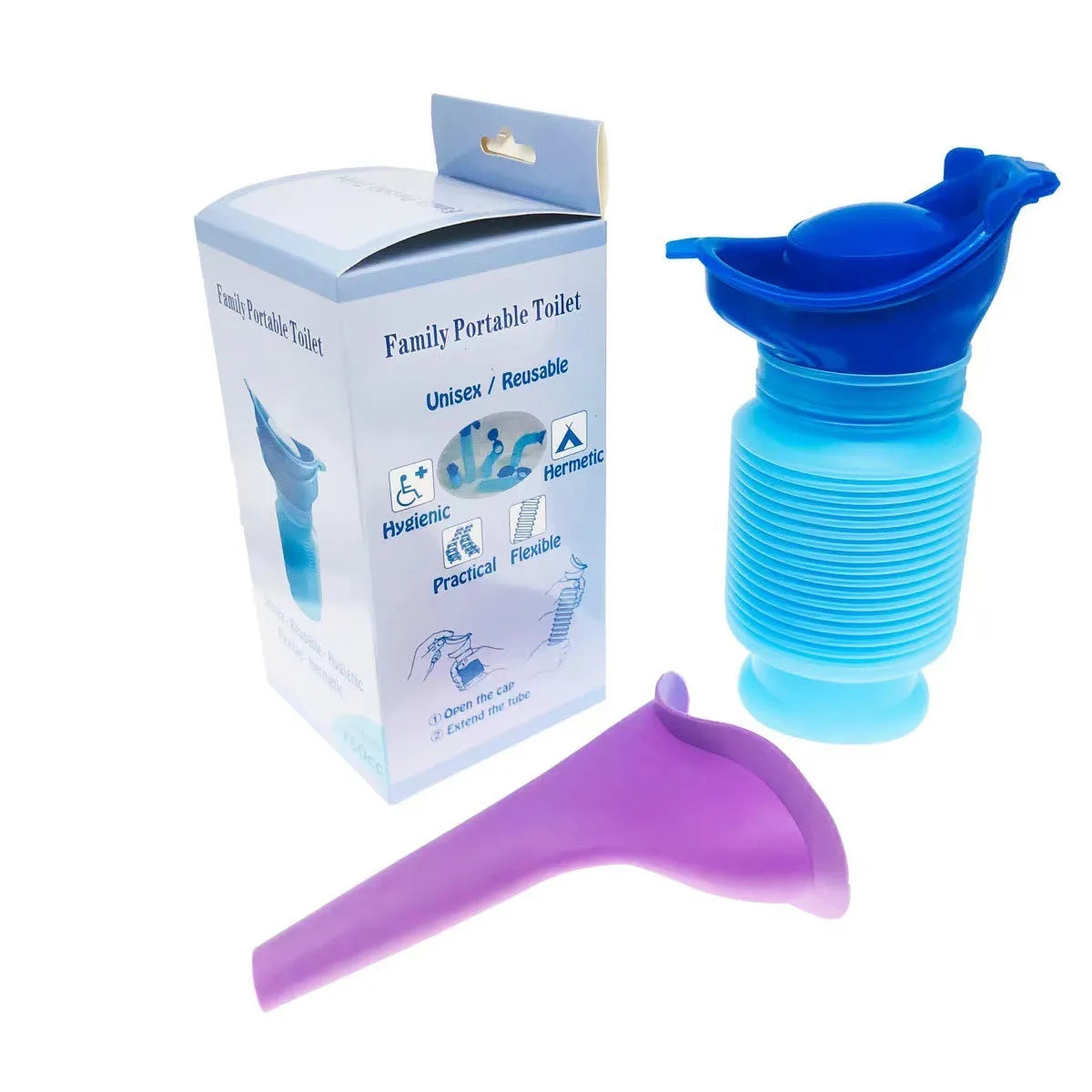 Portable Female Urination Device Foldable Standing Urinal for Outdoor Travel Car Emergency Use