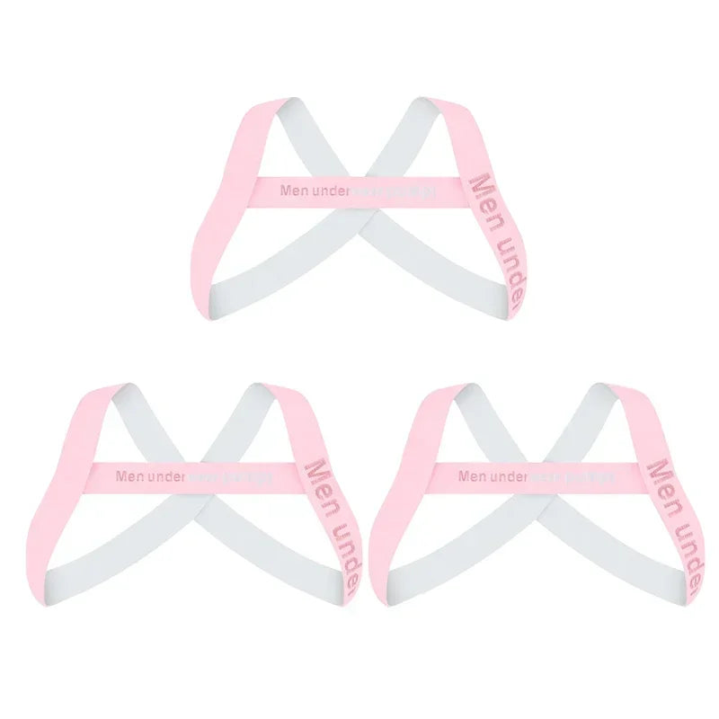 Men's Sexy Muscle Shoulder Straps Elastic Band Harness Chest Bodybuilding Straps Fashion Elastic Fun Decorative Shoulder Strap