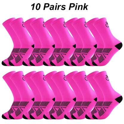 10 Pais High Quality Profession Team Men Women Cycling Socks Bike Socks Breathable Bicycle Socks Outdoor Sportswear Racing Socks