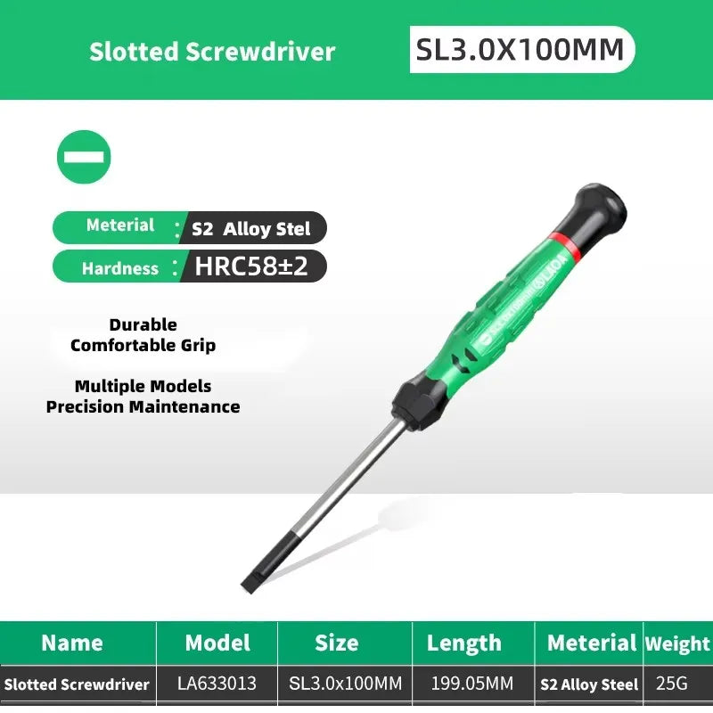 LAOA 1pcs precision screwdriver SL1.0-4.0 screwdriver phillips mini screwdriver phillips screwdriver plum blossom T5-T20