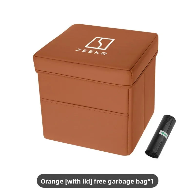 Suitable for ZEEKR 007gt 7X zeekr 001 009 Zeekr 9x mix car trash can and folding storage box for car interior