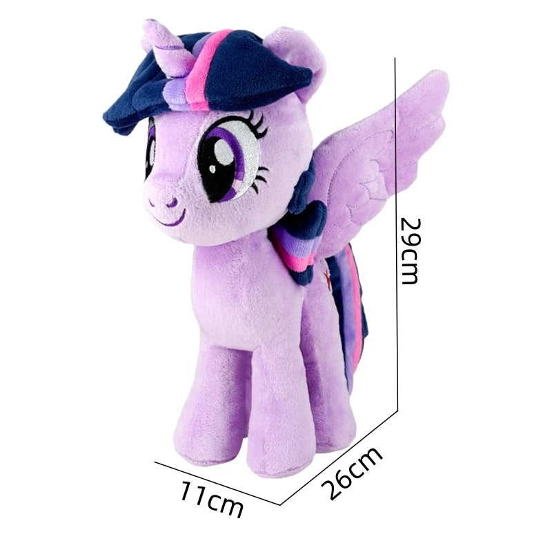 Original My Little Pony Plush Toys Applejack Rainbow Dash Twilight Sparkle Pinkie Pie Rarity Fluttershy Stuffed Doll Kid Gift