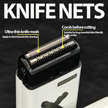 BRDCLIP FK-701 Waterproof Professional Electric Shaver Reciprocating Dry Wet Two Shave Beard Hair Trimmer