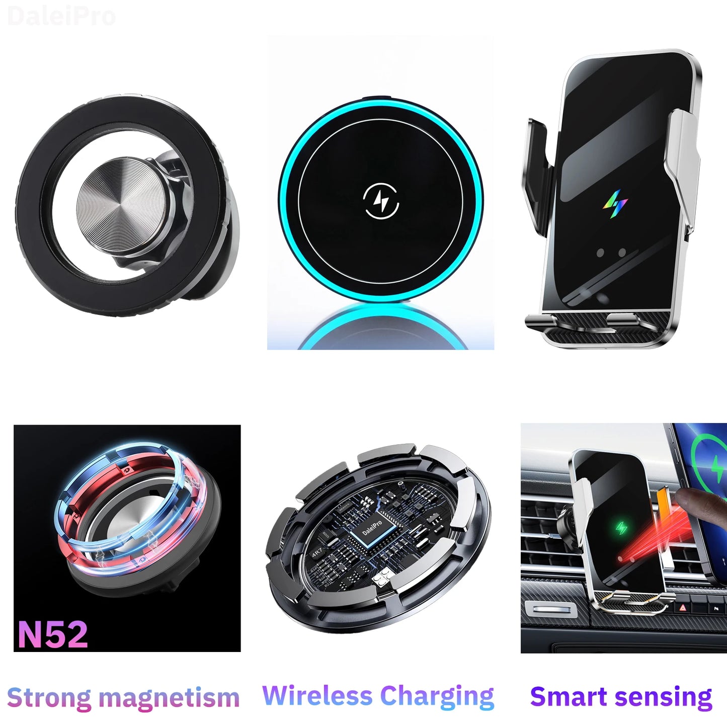 For Mercedes-Benz GLC X253 2016-2020 2021 2022 Special Car Phone Holder Base Wireless Charging Holder Car MagSafe Holder Charger