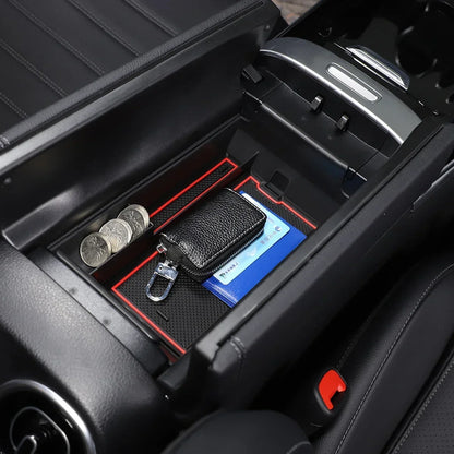 Weizhida For Mercedes Benz C Class W206 2022-2025 ABS Car Central Control Armrest Box Storage Box Cell Phone Box Car Accessories