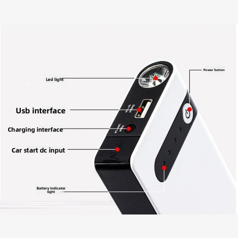 SUKIN Car Jump Starter Battery Emergency Start Power Supply 12V Large Capacity Mobile Portable Jump Starter Car Battery