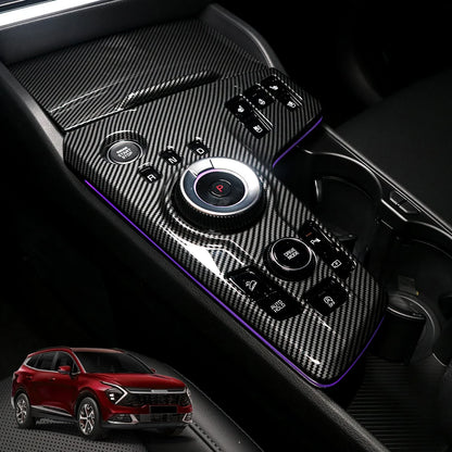 Car Center Control Panel For Tuning Kia Sportage NQ5 2022 2023 Left Hand Drive Gear Shift Cover Central Decal Protection
