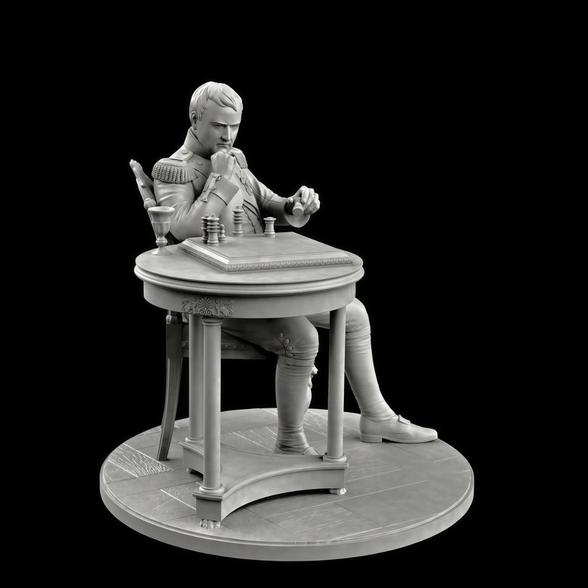 75mm resin unpainted model kit, Napoleon Emperor unassembled and unpainted GK