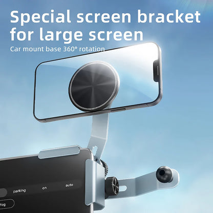 For Volvo EX30 2024 2025 Special Magnetic Phone Holder Screen Border Fixed Adjustable Metal Phone Holder RHD LHD Accessories