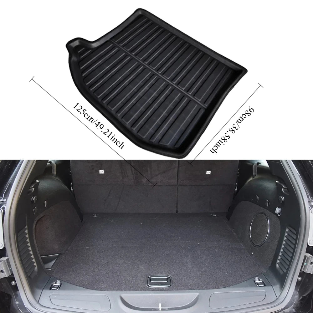 Car Trunk Mat for Jeep Grand Cherokee WK2 2011~2022 2012 Luggage Cargo Pad Liner Boot Cover Part Carpet Accessories