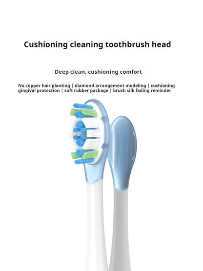 8PCS Replacement Brush Heads for XIAOMI MIJIA MES609/610 Pro Sonic Electric Toothbrush Sealed Package