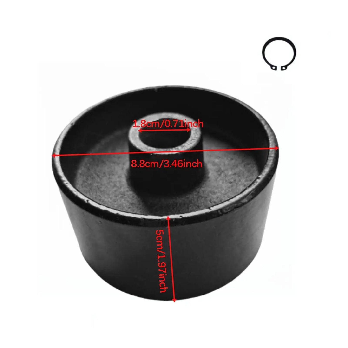 Universal Hydraulic Jack Front Wheels Metal Caster Auto Accessories Replacement for 3 Ton 4 Ton Horizontal Floor Jack