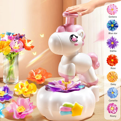 Girl Creative Flower Crafting Set Children's Work Supplies DIY Craft Education Manual Activities for 3 Years Kids Birthday Gifts