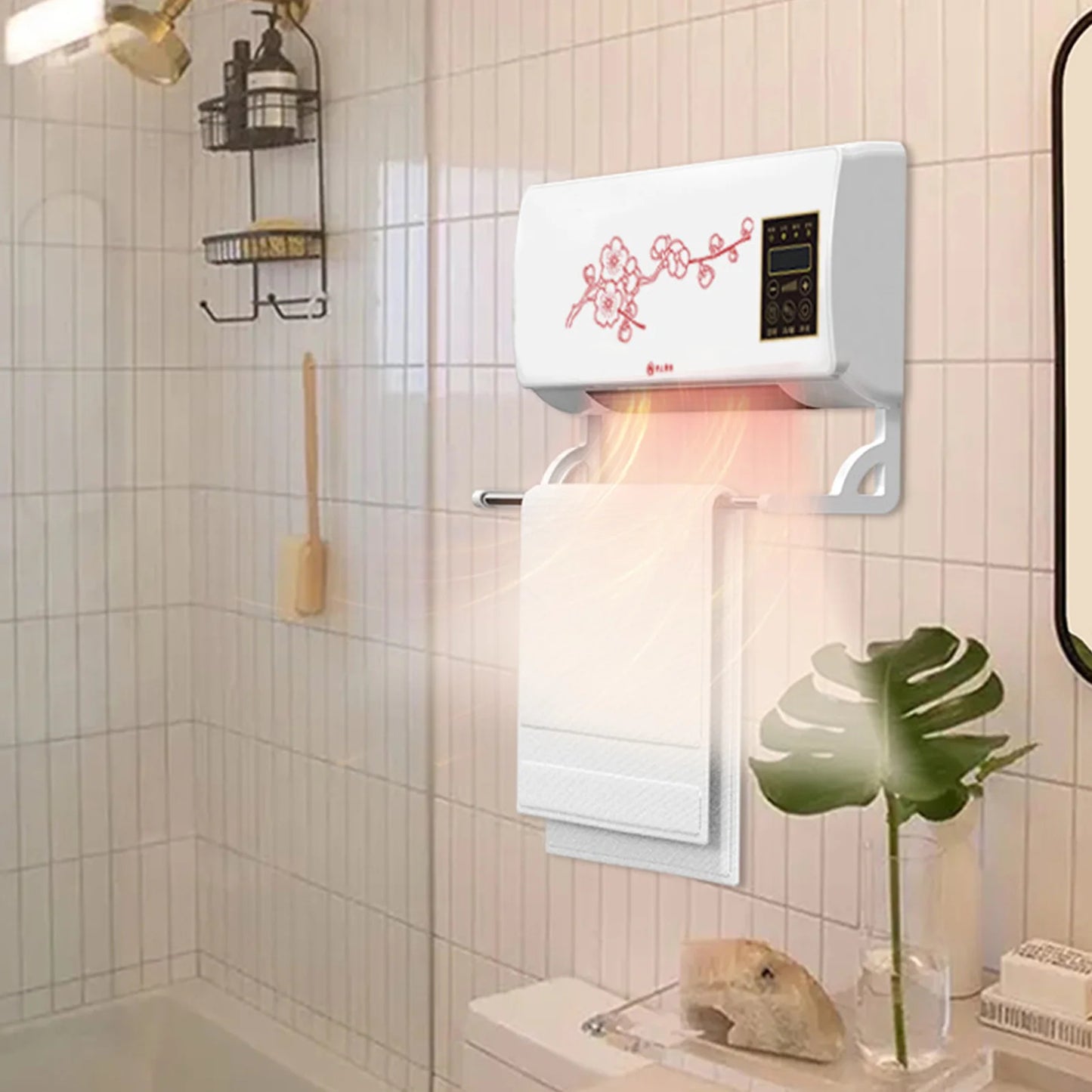 Wall Mounted Heating Machine Waterproof Time Setting Small Air Conditioner CN Plug 220V