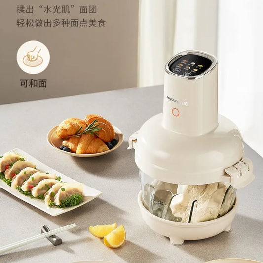 Joyoung 2.8L Large-Capacity Smart Food Processor: Meat Grinder, Dough Mixer, Vegetable Chopper, and Filling Maker