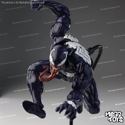 NEW Mess Toys Venom Lethal Neighbor Spider Man Symbiotic Black Suit Messtoys Spiderman Anime Action Figure Model Doll Gifts Toys
