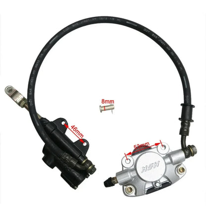 32" Rear Axle Assembly Kit Shaft + Hub+ Chain+ Brake Master Cylinder for  Go Kart ATV Drift Trike Cart