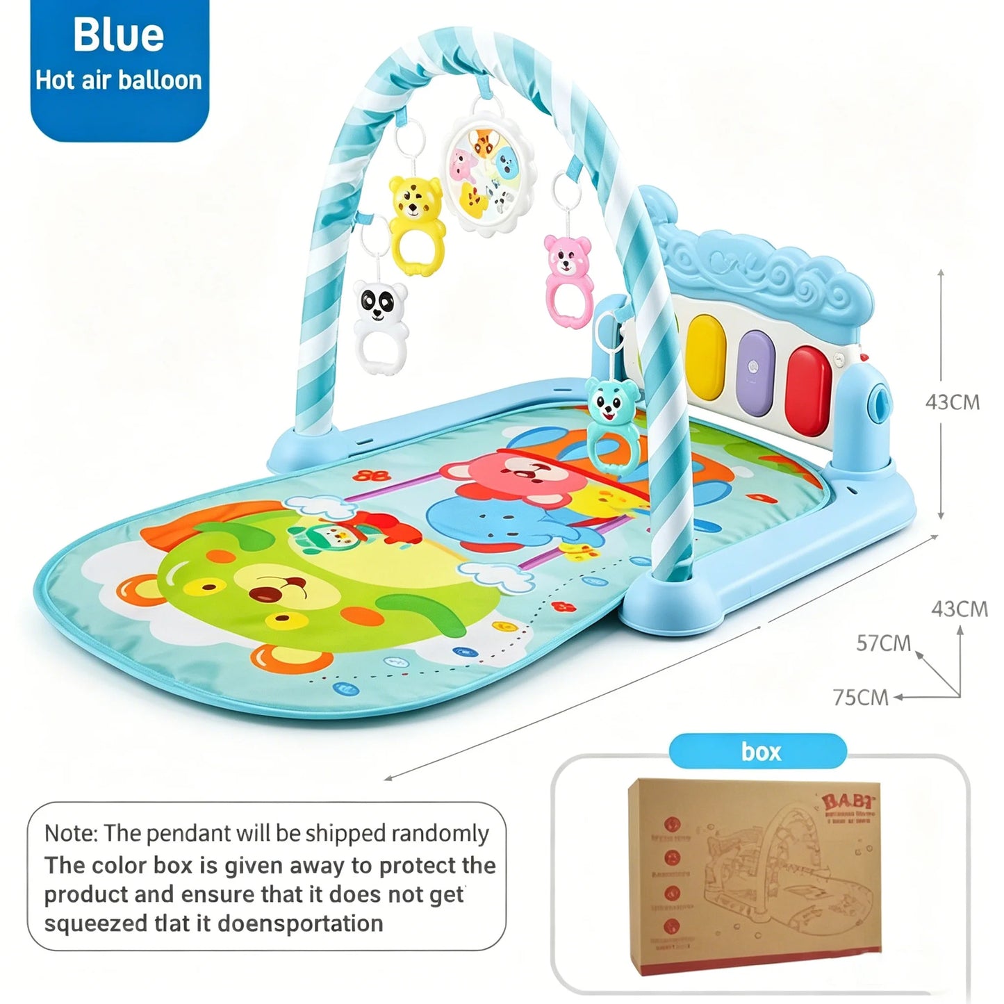 2026 Toddler Music Mat Pedal Piano Toy Baby 0-24 Year Old Kid Ear Kid Activity Gym Play Mat Crawl Game Baby Gift Infant Exercise