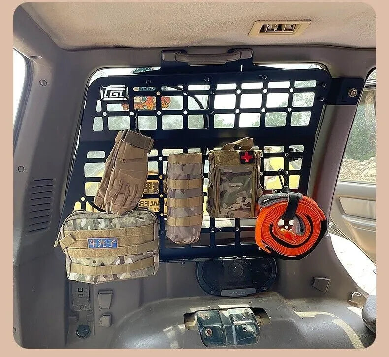 Rear Trunk Cargo Rack Shelf Storage Organizer Hanging Board Molle Panel For Mitsubishi Pajero V21 V31 V33 1991-1999 Car Styling