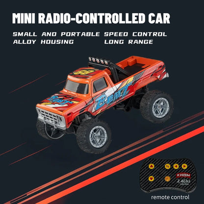 Top RC Car MINI Alloy 1/64 Remote Control Car Convenient to Carry 60 Minutes of Work Time Children's Gifts Electronic Toys