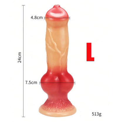 Huge Animal Dildo Anal Plug Sex Toy for Men Women Adult Supplies Large Butt Plug Dog Dildos with Suction Cup Vaginal Masturbator