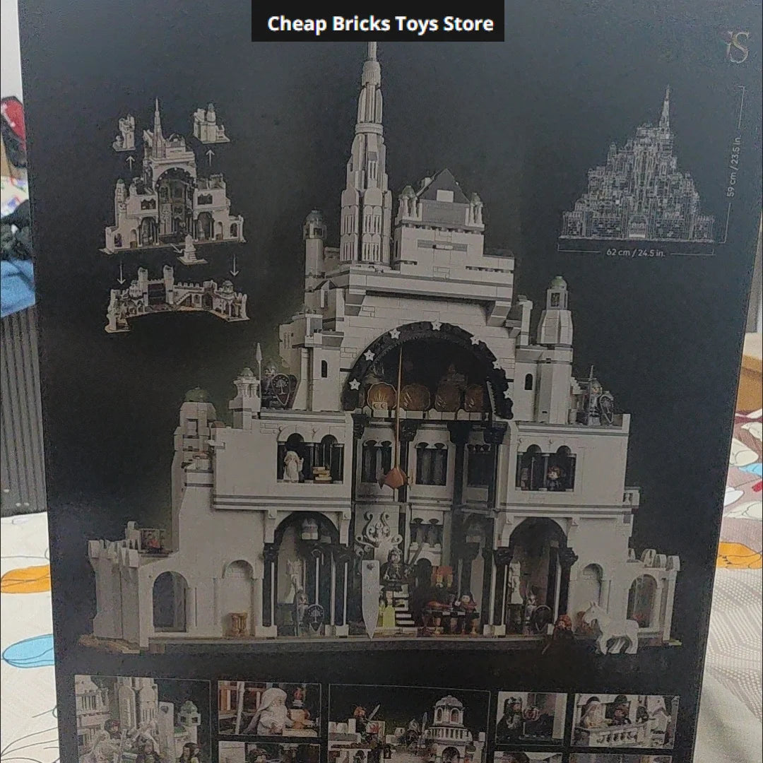 Cheapest 2026 Requiring Assembly 8278pcs Minas Tirith Bricks Building Blocks The City Capital Trendy Model Gifts for Adults Toys