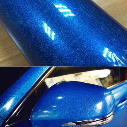 12/30/50/58X100CM/LOT FOR CHOICE Premium Blue High glossy diamond vinyl wrap film with air free bubble
