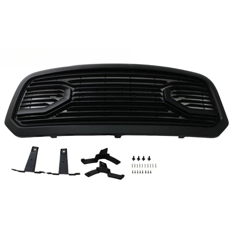 Front Bumper Hood Grille for Dodge Ram 1500 2013 2014 2015 2016 2017 2018 Martin Style Mesh Grill with LED Lights Guard Cover