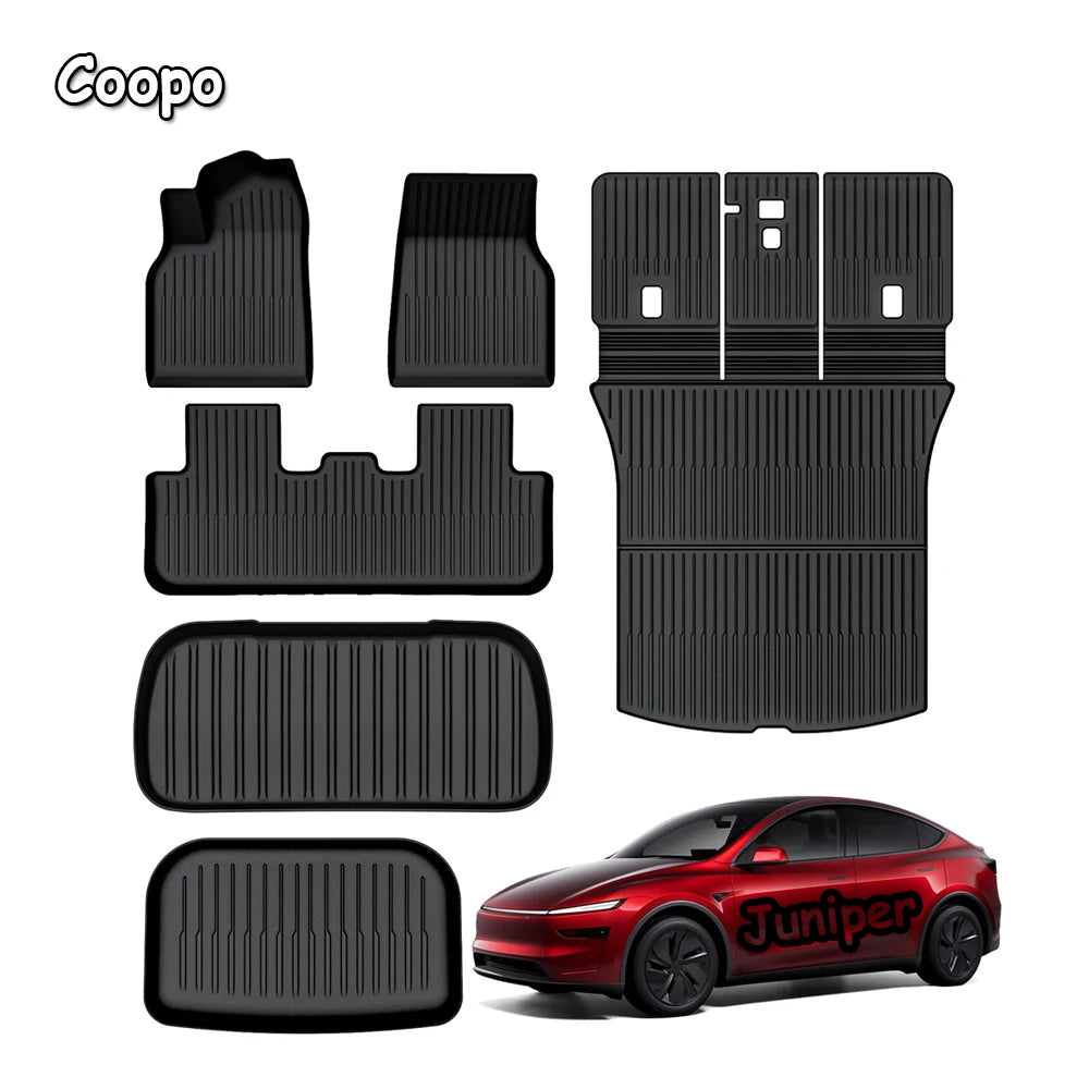 For Tesla New Model Y Juniper 2026 2025 TPE Floor Mats Durable Design Waterproof Luggage Mat  Model y Trunk Mats Accessories