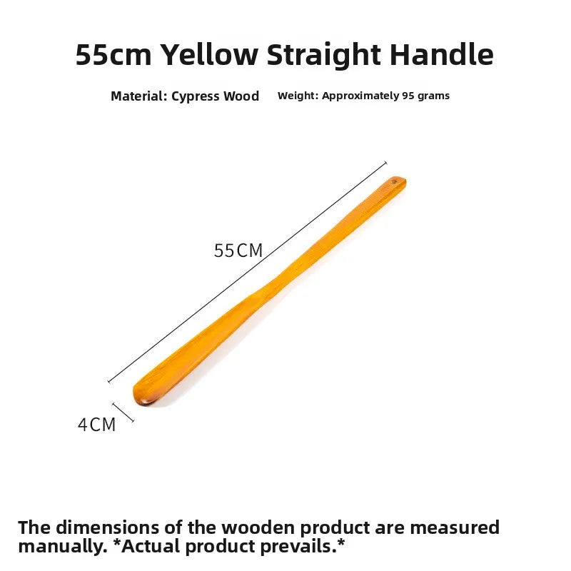 Long Wooden Shoe Horn 75cm No Bending over Scratchy Wooden Scratchy No Need to Ask for Help Home Use Shoe Care Accessories