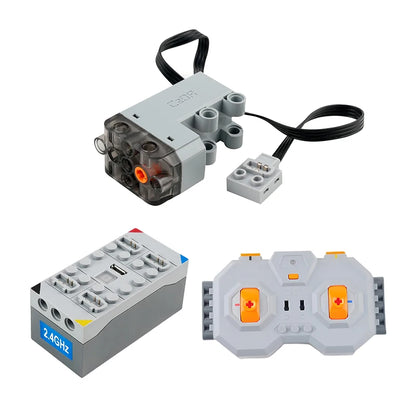 CaDA Technical Motor Parts Upgrade Servo Motor Building Blocks Car Model Power Mechanical Compatible with Legoeds