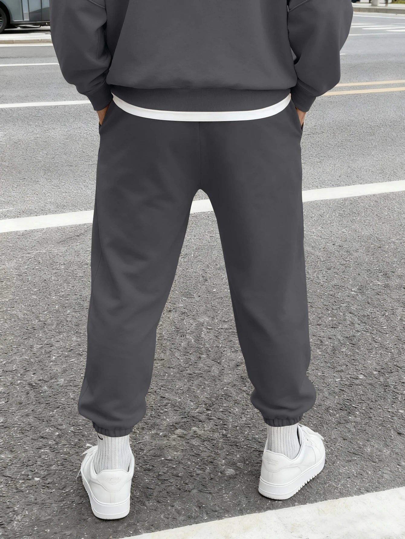 Men's Harajuku Sakura Cherry Blossom Japanese Kanji Print Sweatpants Elastic Waist Soft Daily Street Hip Hop Joggers